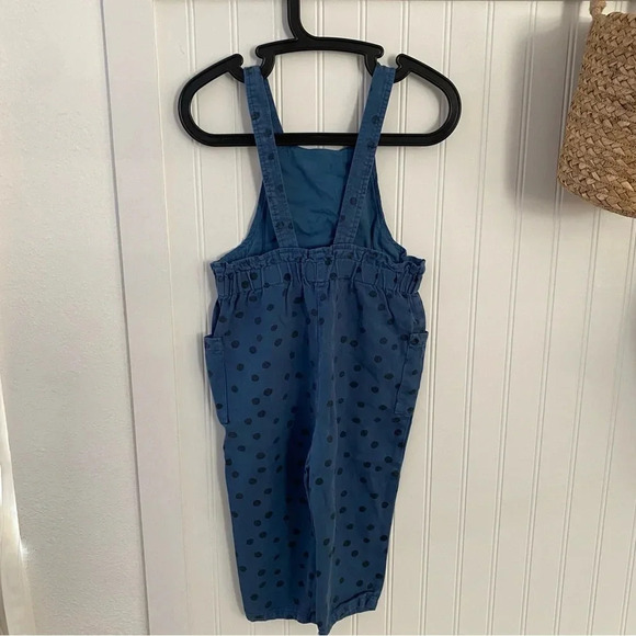 Zara Faded Blue Polka Dot One Piece Jumpsuit 2-3Y NWT - Picture 6 of 6
